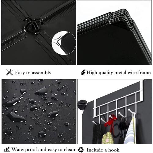 AWTATOS Shoe Rack, 8 Tier Shoe Storage Cabinet with Door, 32 Pair Shoe Organizer Shelves for Closet Hallway Bedroom Entryway, Black