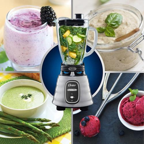 Classic blender Oster reversible chrome glass jar