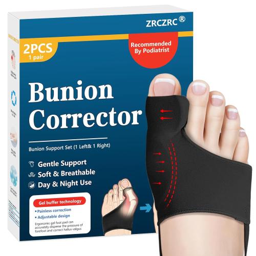 2-Pack Bunion Corrector for Women Big Toe, Big Toe Straightener, Instant Pain Relief, Wide Non-slip Strap Design, Soft and Breathable, Perfect for Everyday Wear.（M）