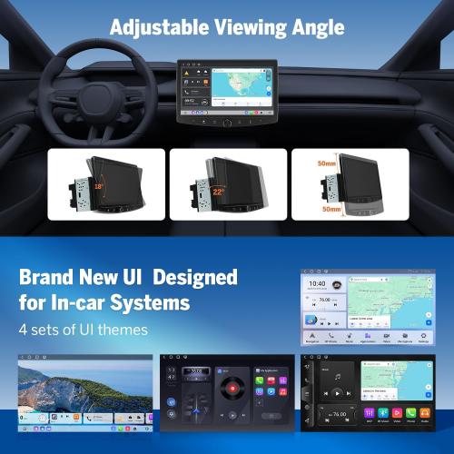 Eonon 6GB 64GB Double Din Car Stereo, 10.1 Inch Wireless CarPlay Android Auto Car Audio Receiver, Android 13 Touchscreen Navigation, Bluetooth, Backup Camera, 4G LTE, DSP -UX6SK-PLUS(UA13SK Upgrade