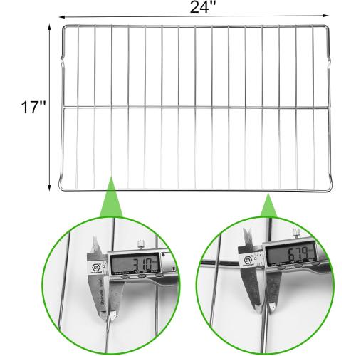 WB48T10063 Oven Rack, Stainless Steel Replacement Parts, Compatible With GE, General Electric,Hotpoint Oven AP4538468, PS2577619，24 x 17, 2 Packs