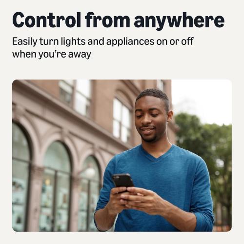 Amazon Basics Smart Plug, Matter Compatible, Compatible with Amazon Alexa, Google Home, Apple HomeKit, Matter Hub Required, 2.4 GHz Wi-Fi only, White, X-Pack