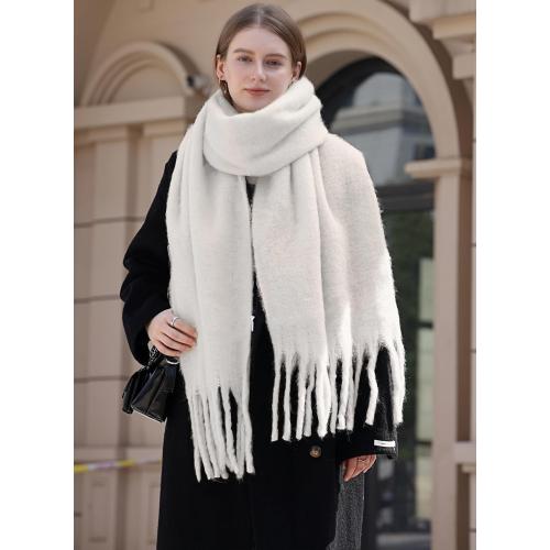 Wander Agio Winter Warm Scarf Long Pashmina Extra Large Shawls and Wraps for Women Large Blanket Scarves Solid