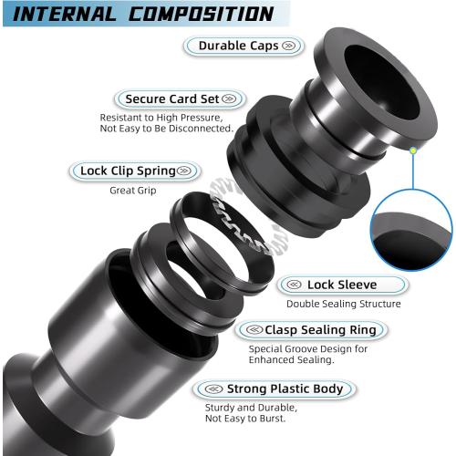 10PCS Push-to-Fit Drip Irrigation Emitters for 1/4 inch Irrigation Tubing, Adjustable 360 Degree Vortex Drip Emitters with Stake, Irrigation Dripper Sprinklers for Drip Irrigation System