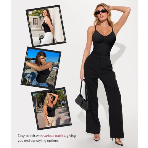 Size M/L Nebility Shapewear for Women Tummy Control Shapewear Bodysuits Seamless Body Shaper Waist Trainer Snatched Body Suit