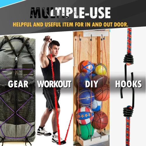 1 PCS ORANGE PerkHomy Bungee Shock Cord Rope Marine Grade Heavy Duty Polyester Bungie Elastic Stretch String for Kayak Strap Tarp Tie Down Canopy Boating Camping Tent Crafting Patio （Orange-3/16 x 50'）