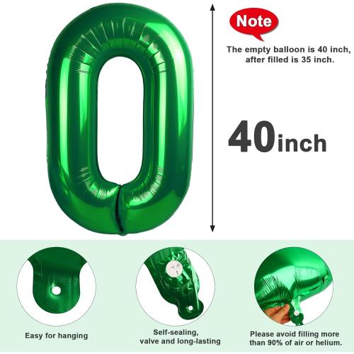 Numbers 22 Balloons, 22nd Dark Green Party Decorations for Girl Boys, 40 In Big 22nd Balloons for Engagement, Wedding, Celebration Party, Graduations, Photo Shoot