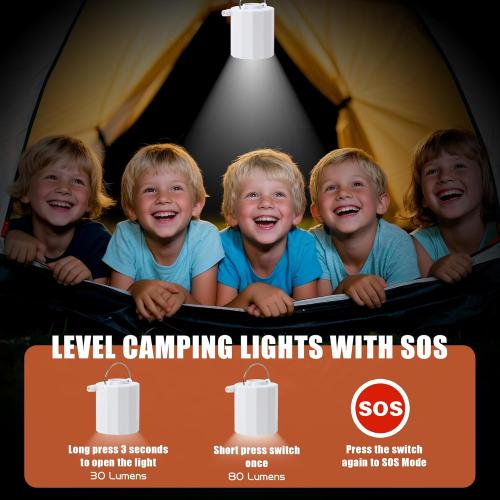 Black Portable Air Pump for Inflatables - 4.5Kpa Mini Powerful Air Mattress Pumps with Camping Light & Nozzles, Rechargeable Inflator Deflator Machine for Pool Float Sleeping Pad Vacuum Storage Bags