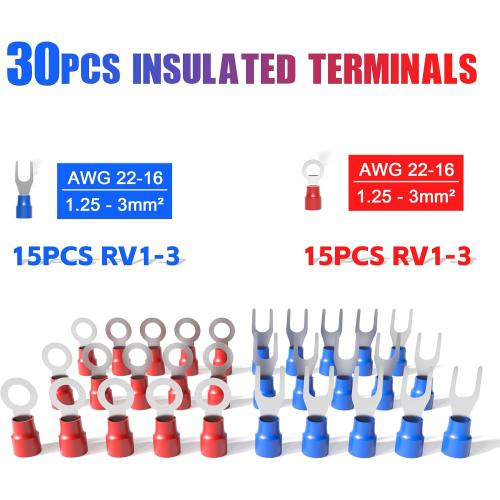 KJE Self-Adjusting Wire Stripper, 3 in 1 Stripper/Cutter/Crimping Heavy Duty Automatic Electrical Wire Strippers for 10-24 AWG,crimping for 10-22 AWG and cutting