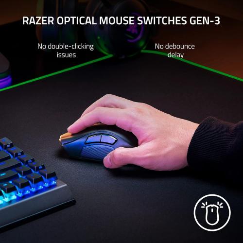 Razer Naga V2 Pro Mouse Right-Hand Rf Wireless   Bluetooth   USB, W128281627 (Rf Wireless   Bluetooth   USB Type-C Optical 30000 Dpi)