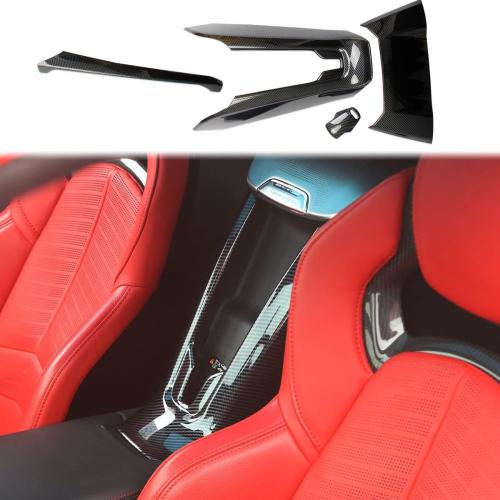 crosselec Carbon Fiber Interior Center Control Cover Trim for Chevrolet Corvette C8 2020-2025 (Central Control Kit)