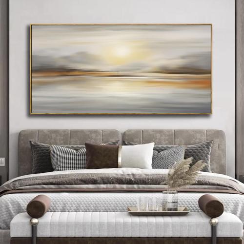 Framed Wall Art Abstract Seascape Canvas Printing Wall Decor Artwork for Living Room Bedroom Dining Room Home Office Decor 30x60inch