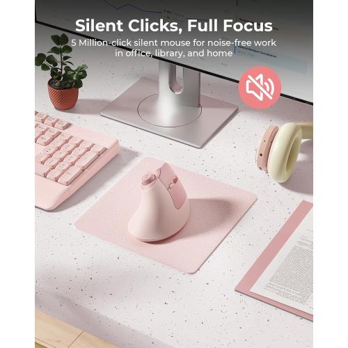 seenda MOU-302 Wireless Bluetooth Ergonomic Vertical Mouse with Volume Knob