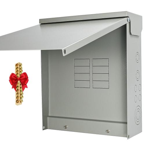 Circuit Breaker Panels Box 125 Amp 8-Space 16-Circuit Indoor Main Lug Surface Mount Load Center Ground Bar Kit with 25 Terminal Positions W0816ML1125