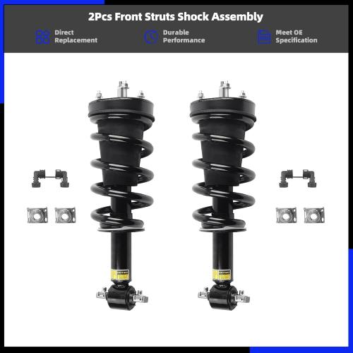 Generic 19353951 580-435 2Pcs Front Struts Shock Absorber Assembly w/Magnetic with Electronic Suspension Compatible with 2007-2014 Cadillac Escalade Chevy Tahoe Suburban Gmc Yukon Sierra 1500