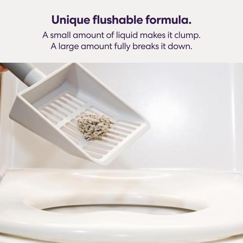 Tuft & Paw Really Great Cat Litter, Low Tracking Tofu Cat Litter, Clumping, Flushable, Odor Control, Dust-Free - 9.25lbs x 2Bags (Natural Lavender)
