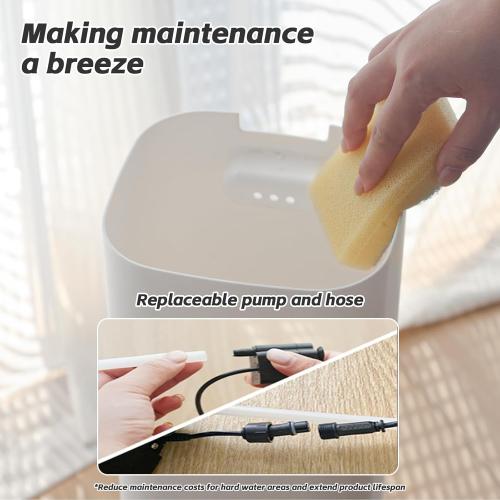 Humidifier Large Room, 2.3Gal/9L Room Humidifiers for Bedroom with with Timer, 360°Nozzle, Large Cool Mist Humidifier with Aroma Box, School, Office, Warehouse, White