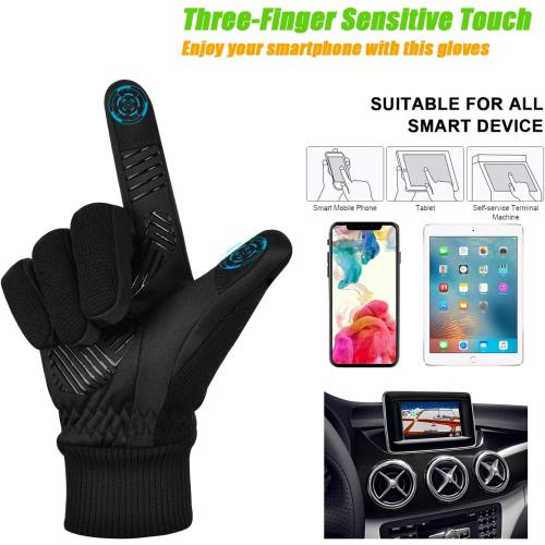 Size xl MOREOK Winter Gloves for Men/Women -10°F 3M Thinsulate Warm Touch Screen Snow Ski Bicycle Bike Gloves for Driving/Cycling/Running/Hiking