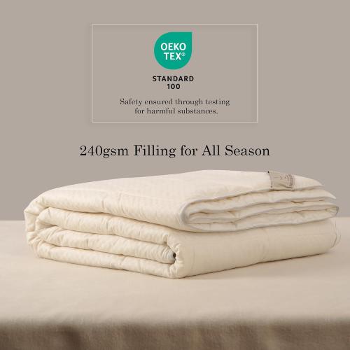 CUDDLE DREAMS Classic Wool Comforter (Midweight for All Season)