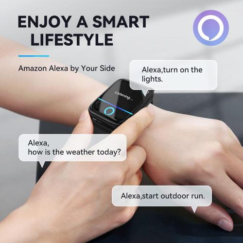 Smart Watch for Men(Answer/Make Call),Alexa Built-in,1.8Fitness Tracker with Heart Rate Sleep SpO2 Monitor,100 Sport Mode,5ATM Waterproof,Activity Trackers and Smartwatches for iOS and Android Phones