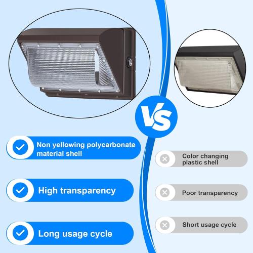 120W LED Wall Pack Lights Dusk to Dawn with Photocell, 15000 LM 5000K Super Bright Outdoor Wall Packs, Commercial IP65 Waterproof Outside Security Lighting (4 Pack)