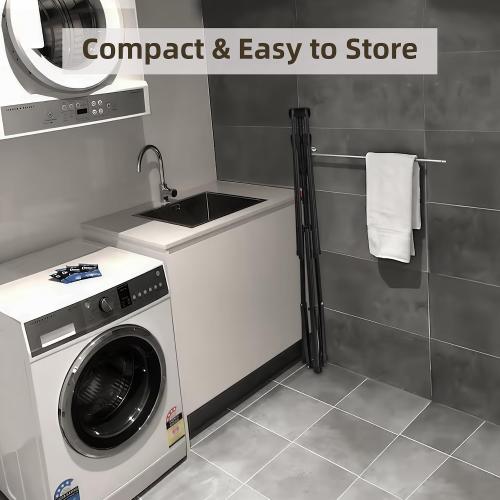 CozyNova Pool Towel Rack Outdoor – Adjustable 51-71 Inch Freestanding Pool Float Storage Rack with 6 Foldable Arms, for Towels & Swim Gear
