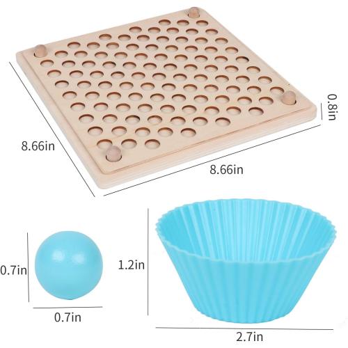 QZMTOY Wooden Peg Board Beads Game, Learning Montessori Toys,Color Sorting Stacking Matching Toys for Toddlers, Counting Toy for Kids, Educational Games for Fine Motor Math, Gift for Girls and Boys