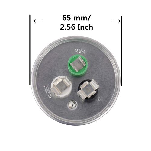 BOJACK 45 7.5 uF 45/7.5 MFD ±6% 370/440 V AC CBB65 Dual Run Circular Start Capacitor for AC Motor Run or Fan Start or Condenser Straight Cool or Heat Pump Air Conditioner
