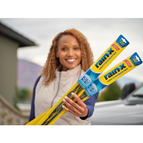 Rain-X 820248 WeatherBeater Wiper Blades, 26 and 17 Windshield Wipers (Pack of 2), Automotive Replacement Windshield Wiper Blades That Meet Or Exceed OEM Quality And Durability Standards