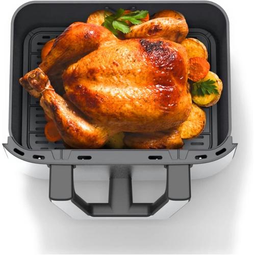 Bella Pro Series - 9-qt. Digital Air Fryer with Dual Flex Basket - Stainless Steel