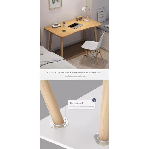 Modern Wooden Computer Desk, Curved Edge Design, Natural Oak Finish (Nordic Maple Color, 32 * 16 * 29.2)