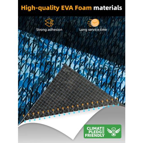 FOCEAN Boat Flooring EVA Foam Boat Decking Camo Marine Flooring Self-Adhesive Marine Mat for Motorboat RV Yacht Kayak 94.5 x 47.2/23.6/15.7