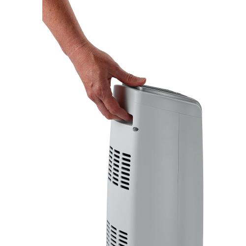 Lasko Oscillating Ceramic Tower Space Heater for Home with Overheat Protection, Timer, 22.5 Inches, Silver, 1500W, 5775