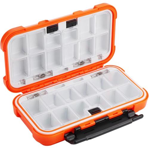 Hlotmeky Small Kayak Mini Tackle Box Waterproof Fishing Lure Box Terminal Storage Fishing Hook Organizer