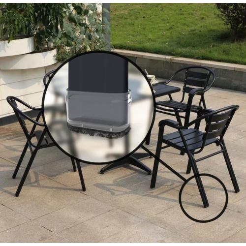 Slipstick GorillaOutdoor Berber Furniture Feet Pads with Clear Sleeve Sock (8 Pack) Weatherproof Outdoor Furniture Sliders for Rectangular Legs