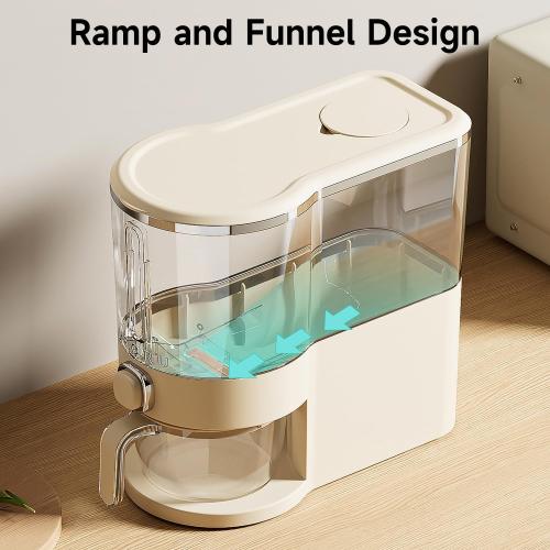 Rice Dispenser, Rice Storage Container with Measuring Cup for Kitchen Pantry Household, Dry Food Storage Containers Airtight, Sealed Moisture Proof, 11 Lbs