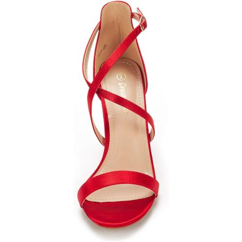 Size/7.5 DREAM PAIRS Women's Dolce Fashion Stilettos Open Toe Pump Heel Sandals