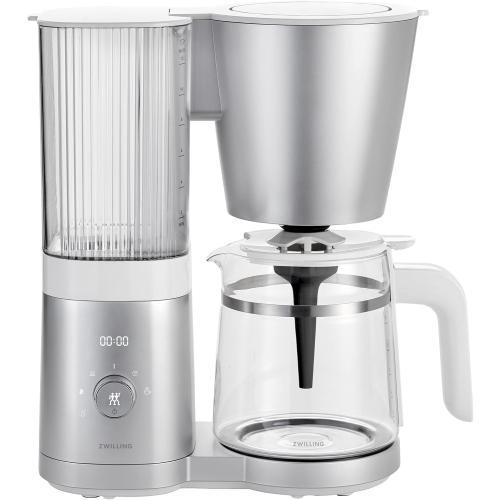 ZWILLING Enfinigy Glass Drip Coffee Maker 12 Cup, Awarded the SCA Golden Cup Standard, Silver