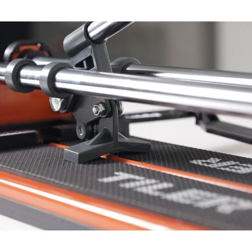 TILER 14 Inch Manual Tile Cutter, Professional Porcelain Ceramic Tile Cutter with Chrome Plated Solid Rails, Tungsten Carbide Cutting Wheel, Adjustable Fence Gauge, Anti-Skid Feet 8103E-2