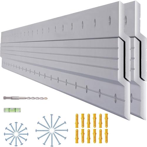 (41 inch) French Cleat Hanger Heavy Duty 500 Lbs Load, 2 Pairs Aluminum Z Clips French Cleats, Interlocking Wall Mount Bracket Hardware Kit for Mirrors, Picture, Shelf, Headboard, Art, Frames