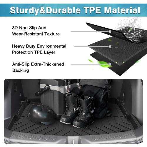 Mixsuper Custom Fit Cargo Liner for Buick Encore GX 2020-2024 2025 (Only Fits Models W/Cargo in Lower Position) All Weather Rear Trunk Liner Cargo Mat Black