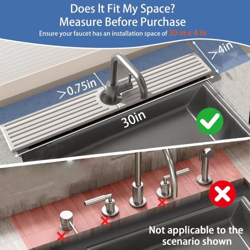 Fast Drying Kitchen Sink Splash Guard, Durable Stone Kitchen Faucet Mat, Water Absorbing Stone Tray for Sink, Diatomite Faucet Mat for Kitchen Sink, Stone Drying Mat for Kitchen and Bathroom Counter