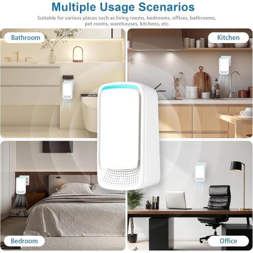 Set of 4 Negative Ion Plug in Air Purifier,Ionic Air Purifiers for Home, Bedroom, Office, Mini Portable Air ionizers for Home Plug in (4PCS)