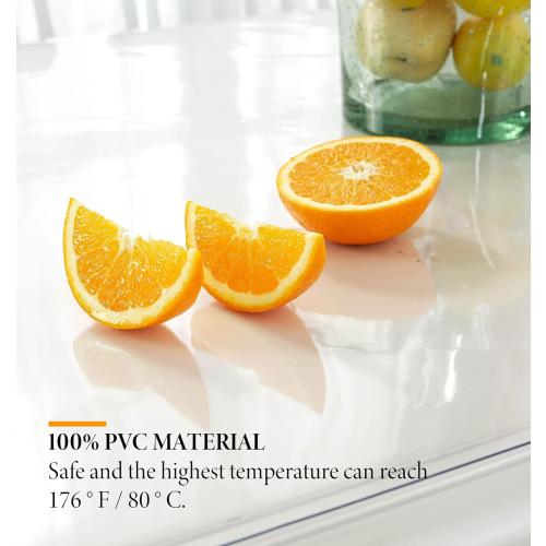 Deep Dream 1.5mm Thick 44 Inches Clear Round Table Protector, Round Table Cover, Tablecloth Protector, Table Protector for Dining Room Table & Office