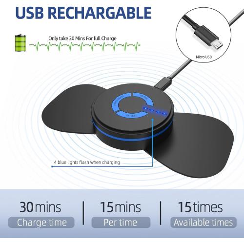 Wireless Tens Laser Device. KTS Neck Massager,Tissue back massager. Rechargeable Intelligent TENS Unit Muscle Stimulator for Pain Relief - FSA or HSA Eligible Deep Tissue EMS Massager Management for Back, Neck, Arm Electronic Pulse Machine