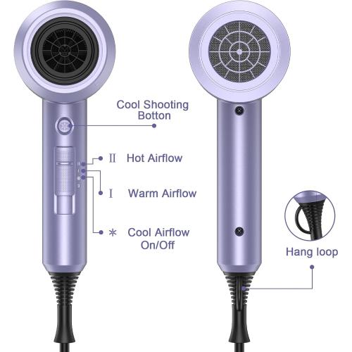slopehill Professional Ionic Hair Dryer, Lavender