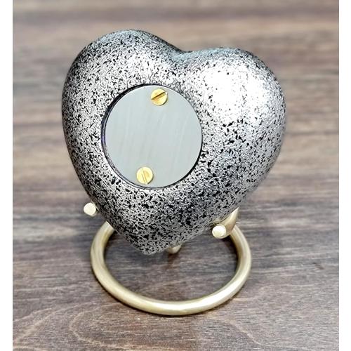 Esplanade Heart Shape Cremation Urn Memorial Container Jar Pot | Metal Urns | Memorial Keepsake Urns