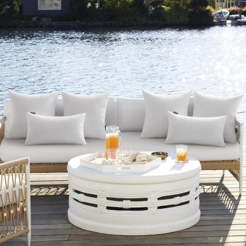 MIULEE Pack of 4 12x20 Inch Outdoor Pillow Inserts Waterproof Decorative Throw Pillow Insert, Rectangle Lumbar Garden Pillow Form for Patio Sofa Couch