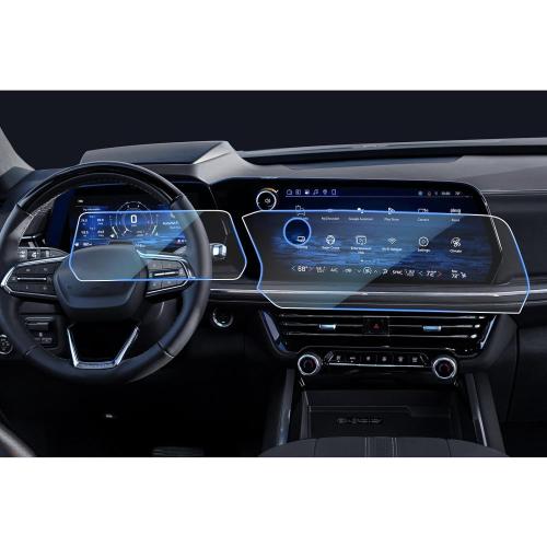 CDEFG UPGRADED 2Pcs for 2026 Chevy Tahoe Suburban Screen Protector, Tempered Glass for 2025 2026 Chevrolet Chevy Tahoe Suburban Accessories for 17.7 Touchscreen & 11 Dash Instrument