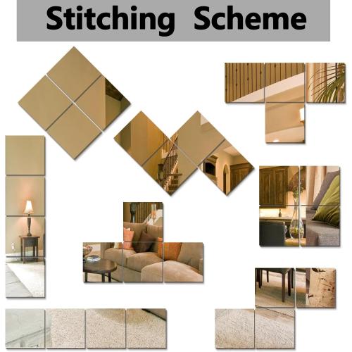 Wall Mirrors for Bedroom Door,Unbreakable Full Length Wall Mirrors Tiles,shatterproof Mirror for Kids 4 Pack 10 x10,Workout for Home Gym Body,Closet Mirror Wall Home Gym